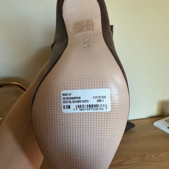 Veronica Beard Dali Patchwork Suede Slip-On Wedge Sandal with Cork Heel - Picture 5 of 6